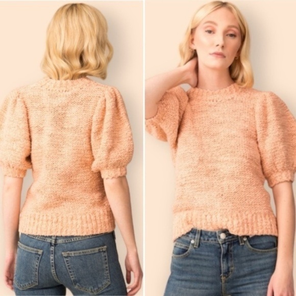 ULLA JOHNSON ZULA ROSE PULLOVER KNIT TOP SMALL - Picture 1 of 14